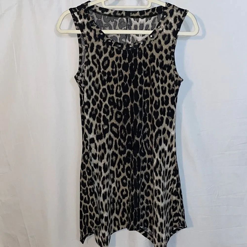 Animal print tank top